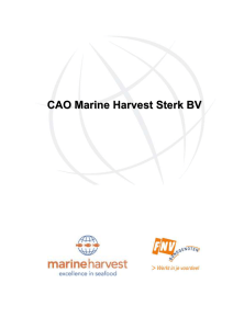 Marine Harvest Sterk BV - Cao.szw - Ministerie van Sociale Zaken