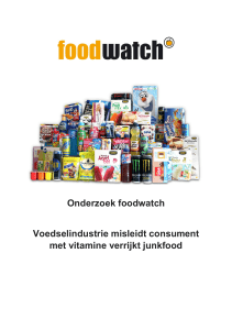 Onderzoek foodwatch Voedselindustrie misleidt consument met