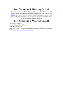 Boyi Neckwear & Weaving Co.,Ltd