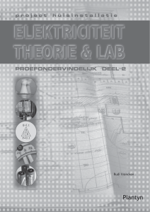 Plantyn - Project huisinstallatie - Elektriciteit Theorie & lab proefondervindelijk - deel 2