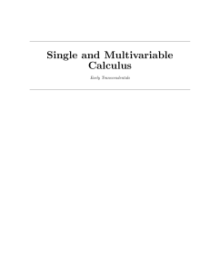 multivariable analysis