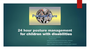 24 hour posture management for children with disabilities