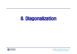 08 Diagonalization