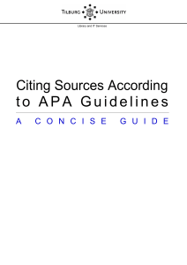 Citing Sources in APA Guide