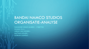 Bandai Namco studios organisatie-analyse