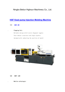 HXF Fixed Pump Injection Molding Machine