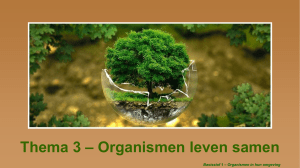 H3 Organismen leven samen powerpoint