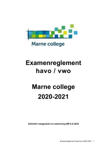 examenreglement-havo-vwo-marne-college-2020-2021
