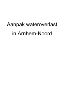 Aanpak wateroverlast Arnhem-Noord