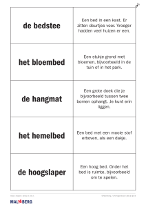Slapen Woordenschat Groep 4: Bedden en Uitdrukkingen