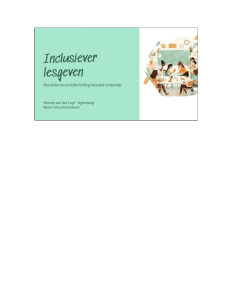 Handout inclusief onderwijs