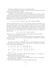 Teorema de Birkhoff sobre Simetr&iacute;a Esf&eacute;rica en Relatividad General
